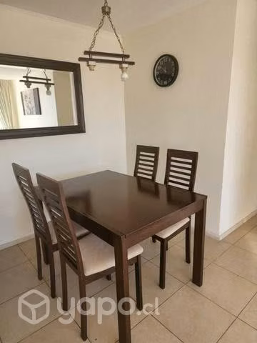 Mesa color cafe con extensión