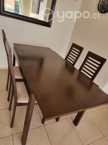 Mesa color cafe con extensión