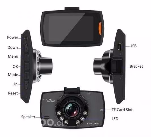 Camara Para Automovil Seguridad Dash Cam Full HD