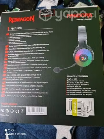 Audífonos gamer 7.1 USB . RGB para pc