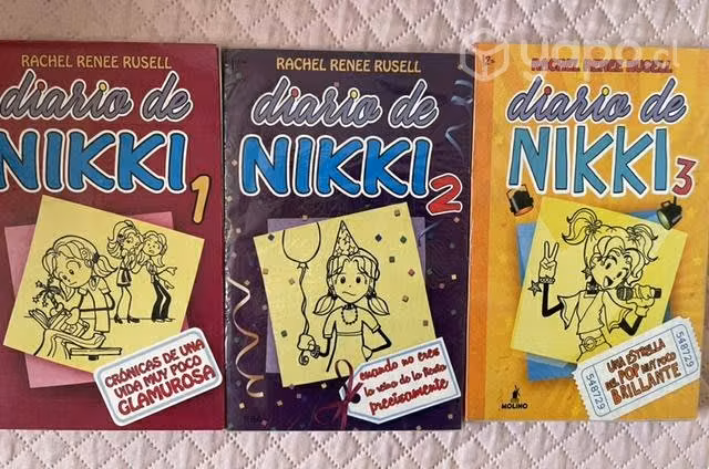 3 primeros tomos del diario de Nikki