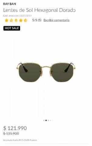Lentes de sol ray ban - Imagen 3