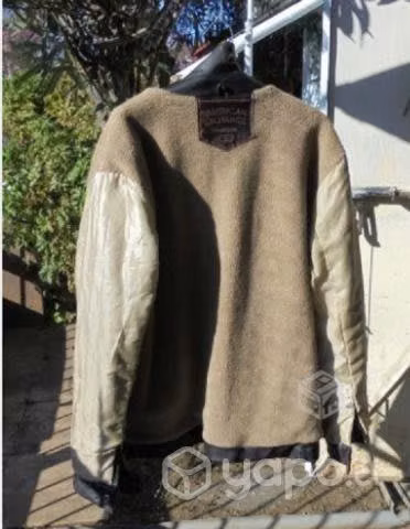 Chaqueta Ecocuero Varon Marron Talla L Grande