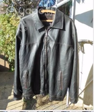 Chaqueta Ecocuero Varon Marron Talla L Grande