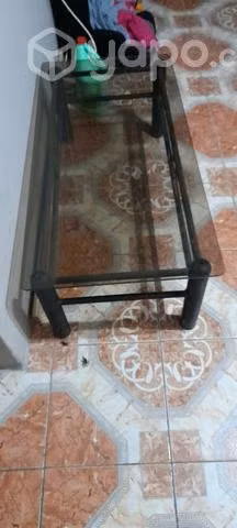2 mesas de centro de vidrio