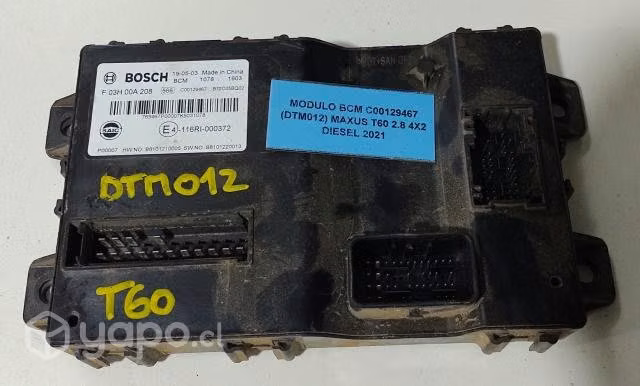 Módulo BCM C00129467 (DTM012) Maxus T60 2.8 4x2