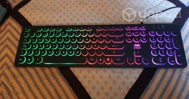 Teclado y mouse usb gamer retroiluminados