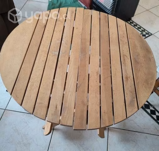 Mesa de madera para terraza, 80 cms diámetro - Imagen 2