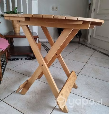 Mesa de madera para terraza, 80 cms diámetro