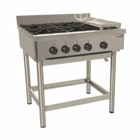 Anafe 4 Platos con Plancha