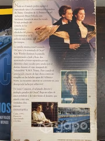 Titanic vhs y suplemento