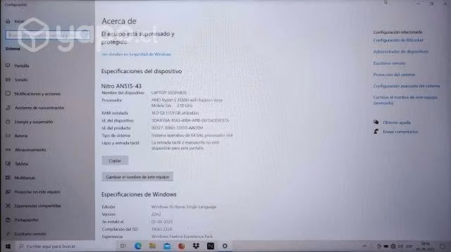 Acer nitro 5 an515-43 - Imagen 6