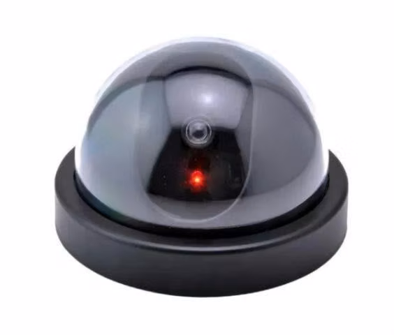 Camara falsa domo con luz led intermitente