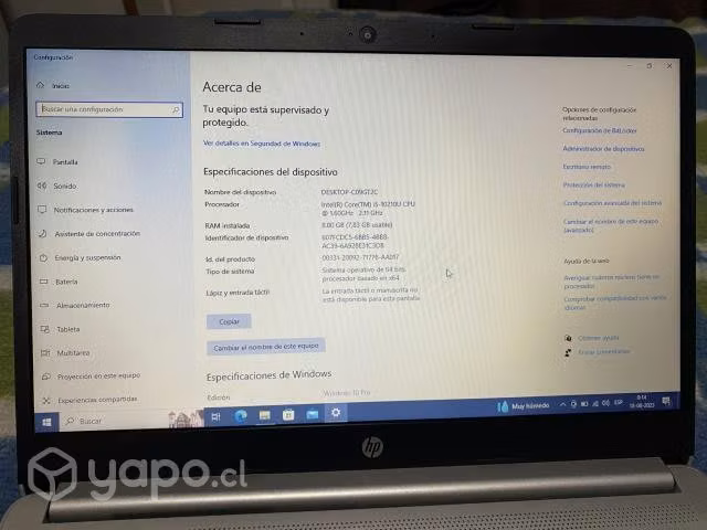 Notebook Semi Nuevo HP 348 10Gen