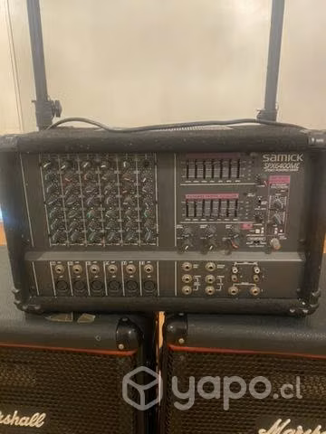 Amplificador Samick y bafles Marshall - Imagen 4