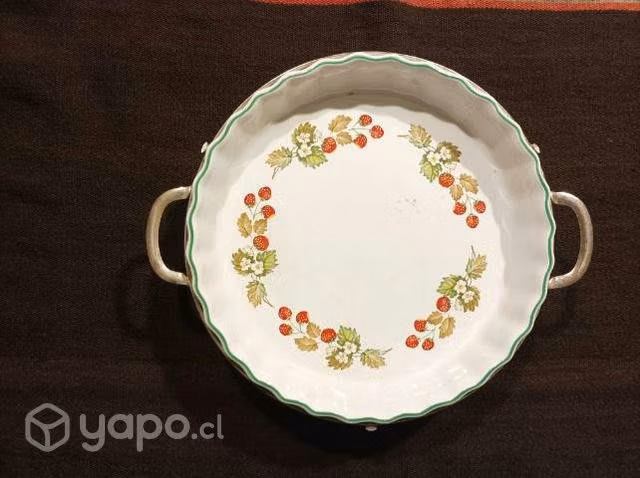 Fuente para comida con pedestal