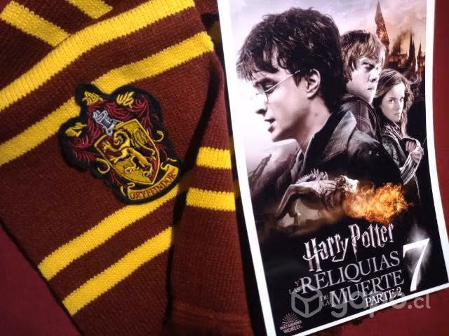 Bufanda Harry Potter Griffindor Bordada y póster
