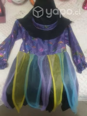 Disfraz de bruja para niña