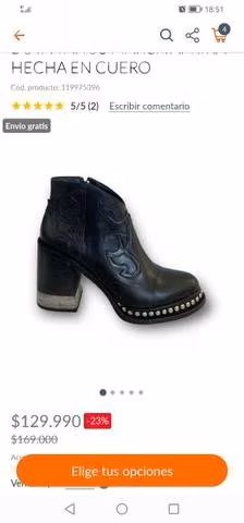 Botines de cuero Marca Becca - Imagen 2