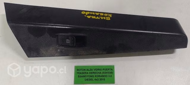 Botón Alza Vidrio Puerta Trasera Derecha SSangyong