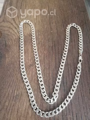 Cadena de plata groumet - Imagen 3