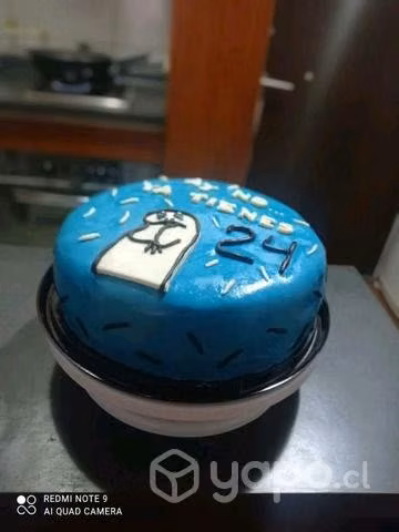 Torta sencilla de fondant