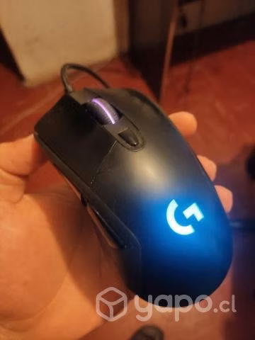 Mouse gamer + mousepad Logitech