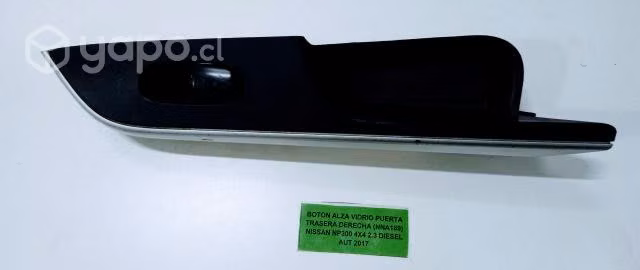 Boton Alza Vidrio Puerta Trasera Derecha Nissan
