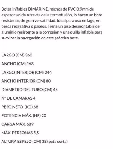 Bote Zodiac más motor fiera de borda nuevo - Imagen 3