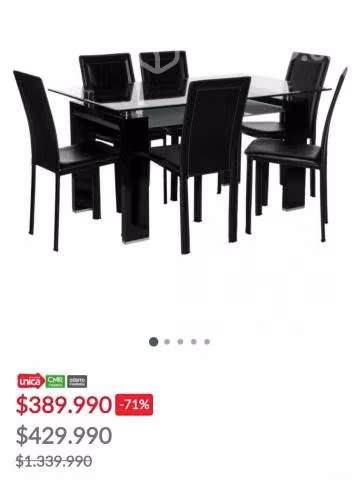 Comedor 6 sillas