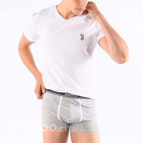 Juventus Pack Camiseta y BOXER Gris Hombre Estampa