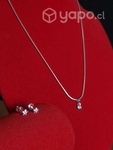 Conjunto plata italiana 925