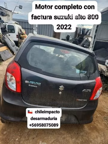 Motor completo Suzuki alto 800 año 2022 con factur