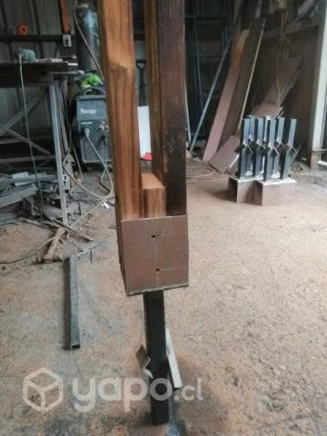 Soportes para pilares de madera