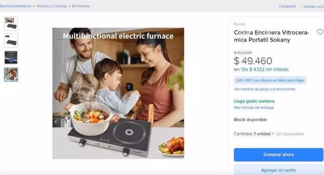 Encimera electrica