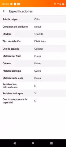 Zapato de seguridad profex anticlavo