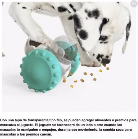 Juguete dispensador de alimentos para perros gatos