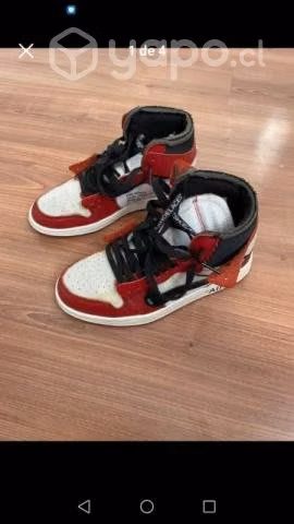 Zapatillas jordán off White talla 37 23,5