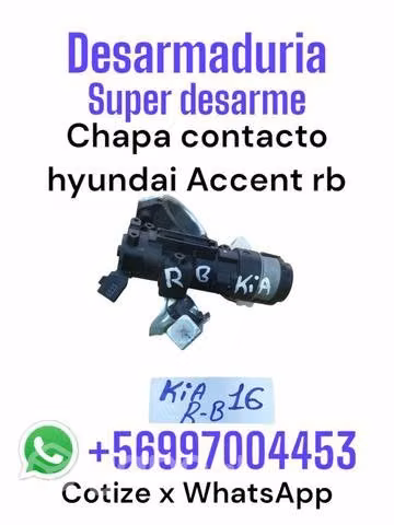 Chapa con tato Hyundai accent rb desarmaduría