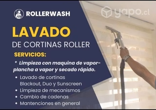 Lavado de cortinas roller