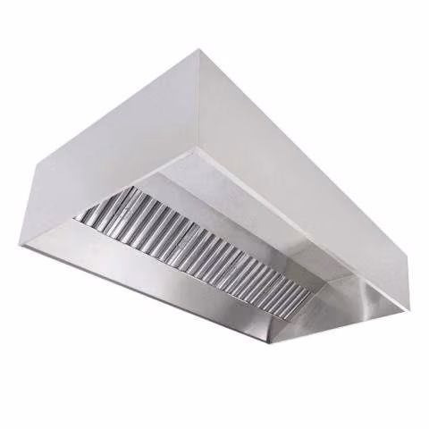 Campana industrial mural 2x1 mt. acero inoxidable