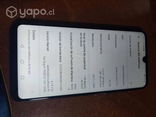 Celular Huawei p30lite