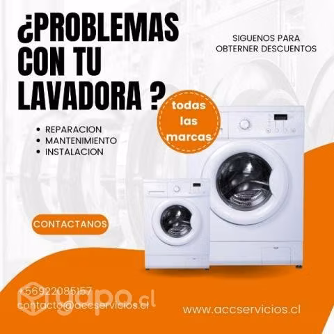 Reparación, mantenimiento e instalación lavadoras.