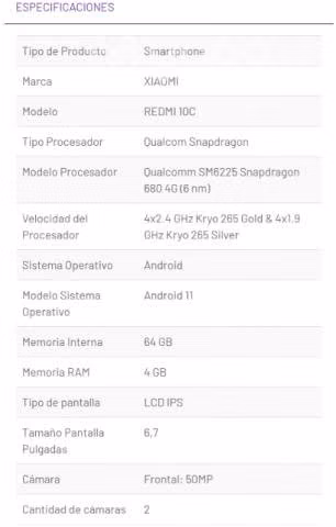 Xiaomi Redmi note 10C 64B - BLUE