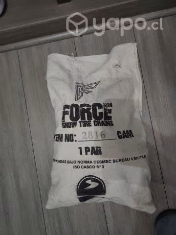 Cadenas para la nieve, nuevas