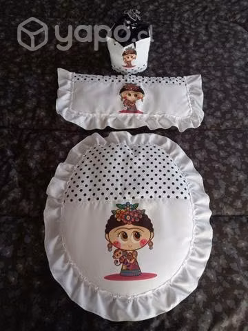 Juego de baño 3 piezas frida kahlo