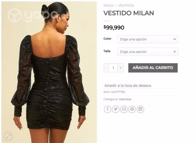 Vestido de gala Milán - Imagen 2