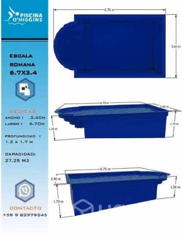 Piscina 6,7x3,4
