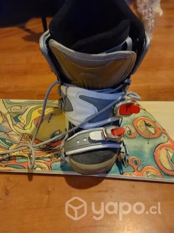 Tabla + botas de snowboard