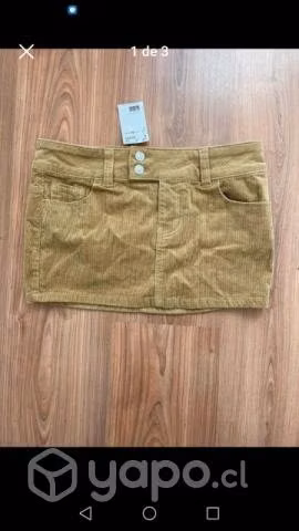 Mini Falda h&m nueva, talla 36 - Imagen 3